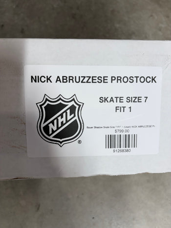 Bauer Shadow Skate Size 7 FIT 1 (Used) NICK ABRUZZESE Pro Stock