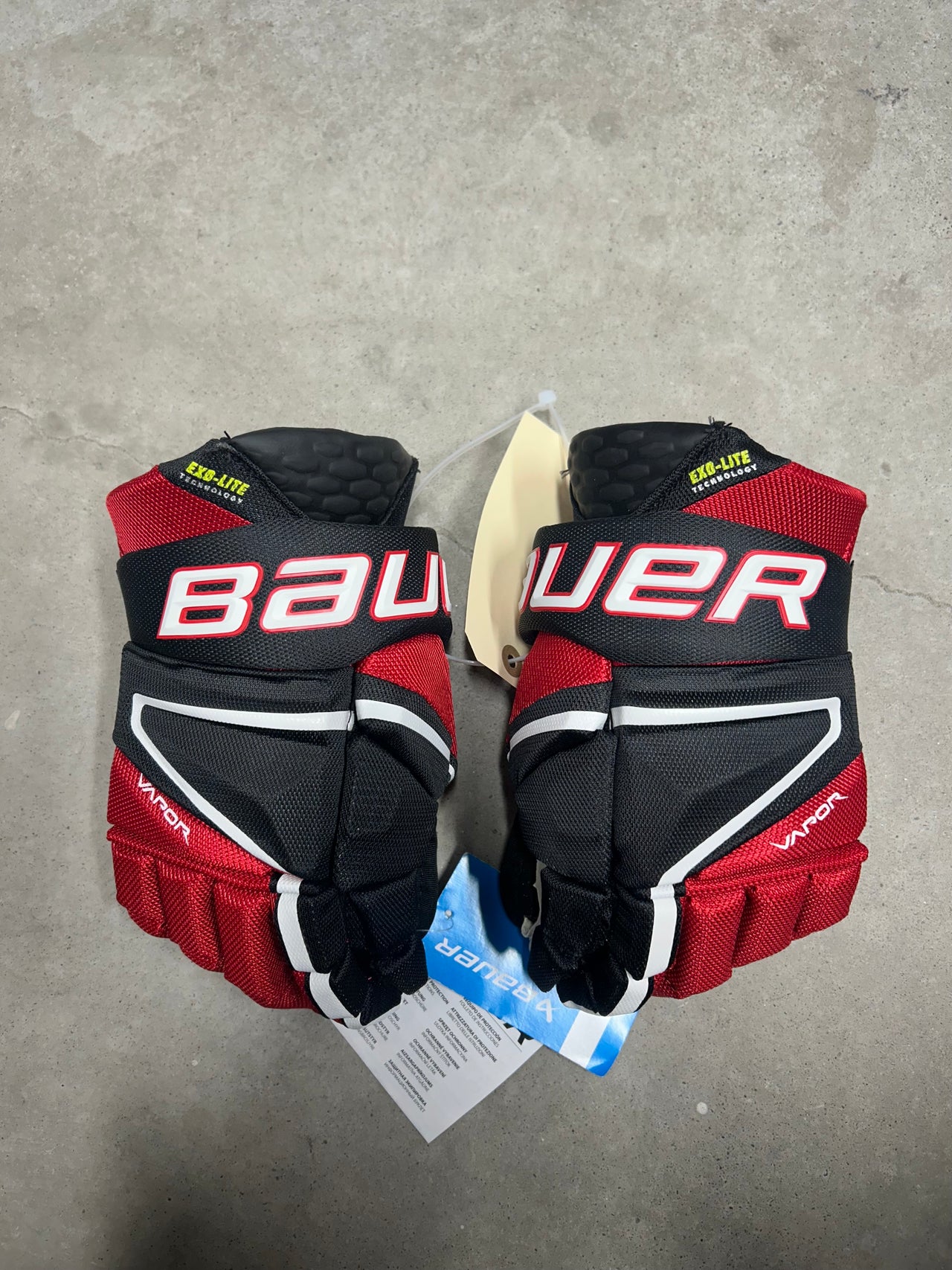 12” Bauer Vapor Hyperlite Gloves NCAA New