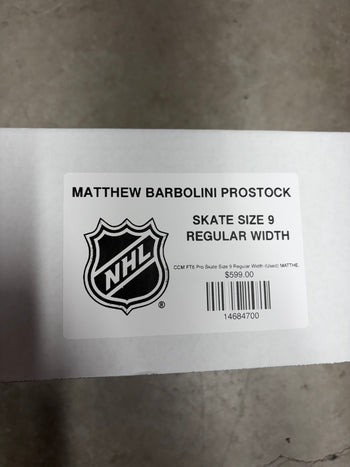 CCM FT6 Pro Skate Size 9 Regular Width (Used) MATTHEW BARBOLINI Pro Stock