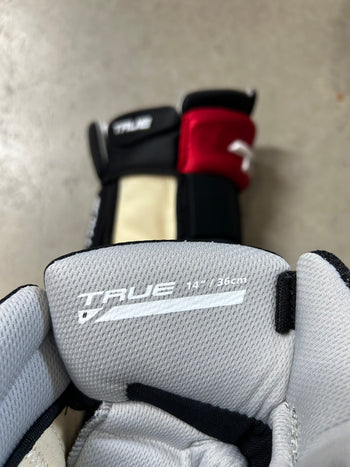 14” True Catalyst 9X Pro Stock Hockey Gloves Ottawa Senators (New)