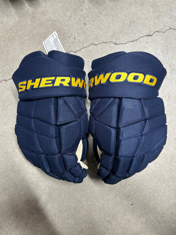 13” Sherwood Code 3 Pro Stock Hockey Gloves William Nylander Team Sweden