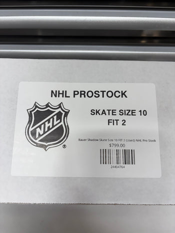 Bauer Shadow Skate Size 10 FIT 2 (Used) NHL Pro Stock