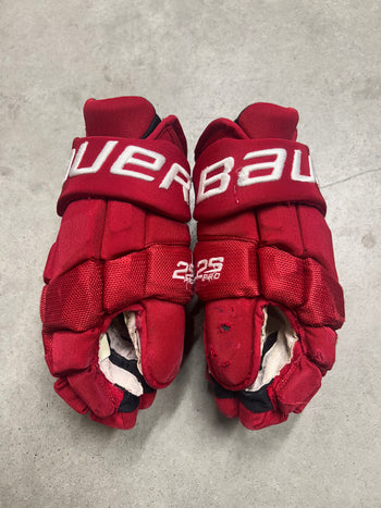 14” Bauer Supreme 2s Pro Gloves Miami University Pro Stock Used
