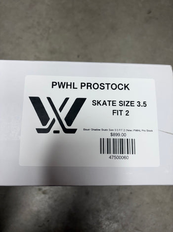 Bauer Shadow Skate Size 3.5 FIT 2 (New) PWHL Pro Stock