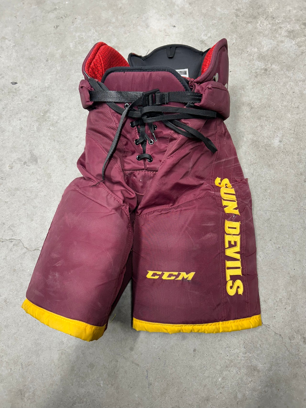 Small Arizona Sun Devils CCM HP45 Pro Hockey Pants (Used)