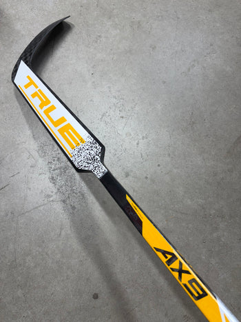 Left Hand 24” True AX9 Pro Stock Goalie Stick Yellow/White