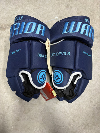 14” Warrior Covert Pro QRL Sea Devils Hockey Gloves New