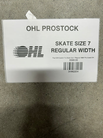 True SVH Custom Pro Skate Size 7 Regular Width Pro (Used) OHL Pro Stock