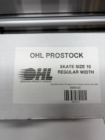 True SVH Custom Pro Skate Size 10 Regular Width (Like New) OHL Pro Stock