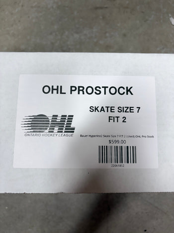 Bauer Hyperlite2 Skate Size 7 FIT 2 (Used) OHL Pro Stock