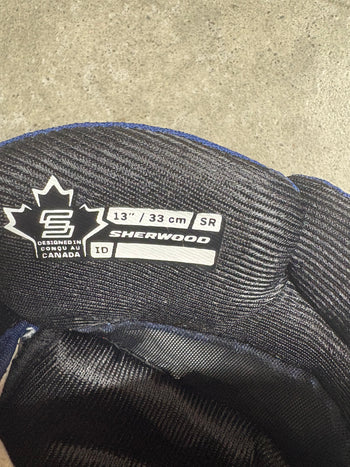 13” Sherwood Code 3 Pro Stock Hockey Gloves Alex Nylander Toronto Maple Leafs New