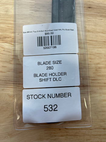 Size 280mm True Shift DLC BlackSteel Used NHL Pro Stock Steel (Blade/Runner)