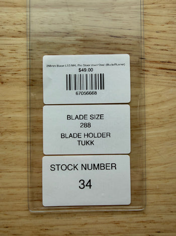 288mm Bauer LS3 NHL Pro Stock Used Steel (Blade/Runner)