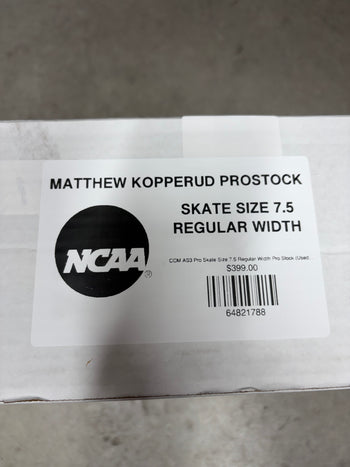 CCM AS3 Pro Skate Size 7.5 Regular Width Pro Stock (Used) MATTHEW KOPPERUD