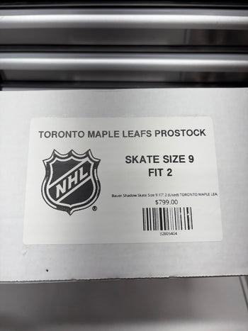 Bauer Shadow Skate Size 9 FIT 2 (Used) TORONTO MAPLE LEAFS Pro Stock