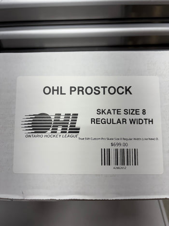 True SVH Custom Pro Skate Size 8 Regular Width (Like New) OHL Pro Stock