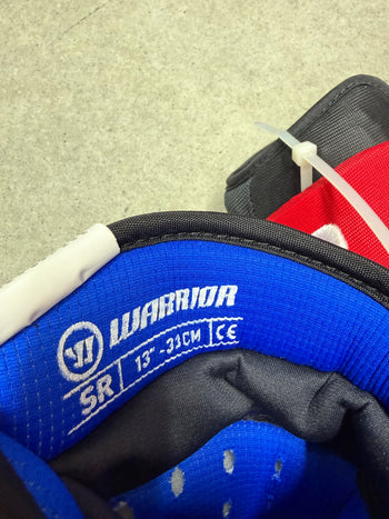 13” Warrior Covert Pro QRE Hockey Gloves (New) Carolina Hurricanes