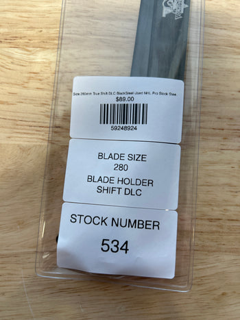 Size 280mm True Shift DLC BlackSteel Used NHL Pro Stock Steel (Blade/Runner)