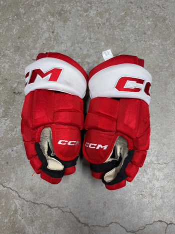 13” CCM Pro Stock Hockey Gloves (Used) NCAA Pro Stock