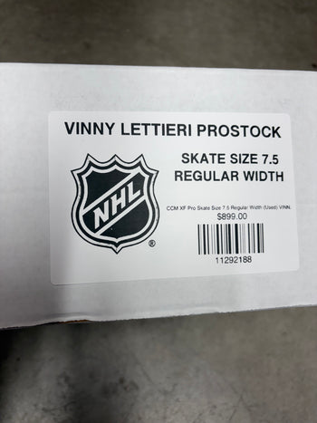 CCM XF Pro Skate Size 7.5 Regular Width (Used) VINNY LETTIERI Pro Stock