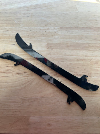 263mm CCM BLACK STEP STEEL Toronto Maple Leafs Pro Stock Blade/Runner (Used)