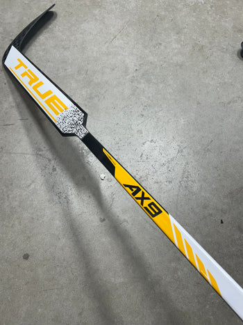 Left Hand 25” True AX9 Pro Stock Goalie Stick Blue/White