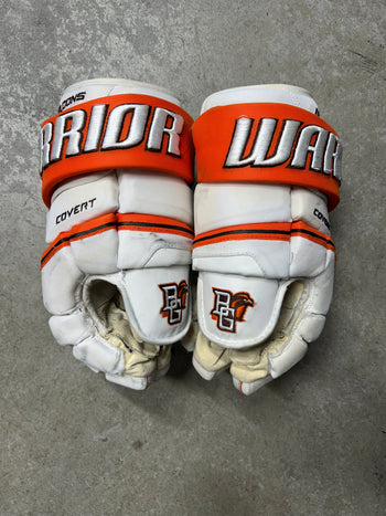 14” Warrior Covert Pro QRE Hockey Gloves (Used) NCAA Pro Stock