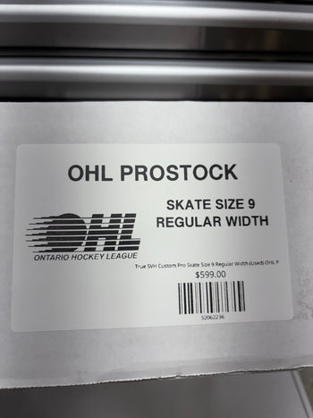 True SVH Custom Pro Skate Size 9 Regular Width (Used) OHL Pro Stock