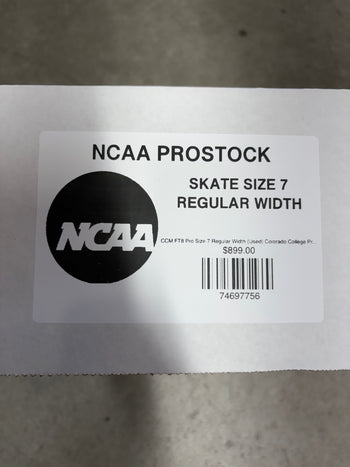 CCM FT8 Pro Size 7 Regular Width (Used) Colorado College Pro Stock