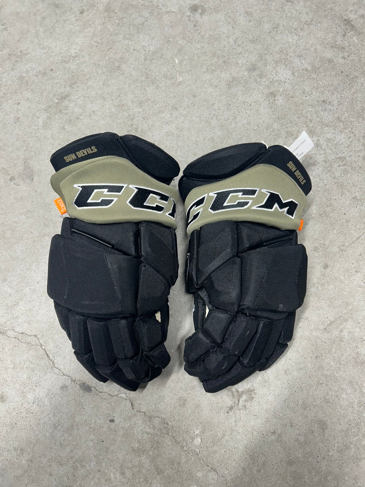 15” CCM Pro Arizona Sun Devils Hockey Gloves (New)