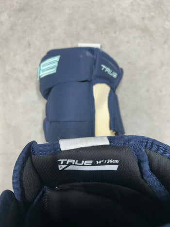 14” True Pro Four Roll Pro Stock Hockey Gloves Seattle Kraken (New)