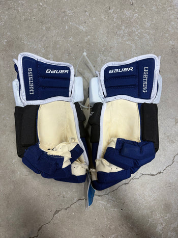 15” Bauer Pro Series Tampa Bay Lightning Gloves Pro Stock New
