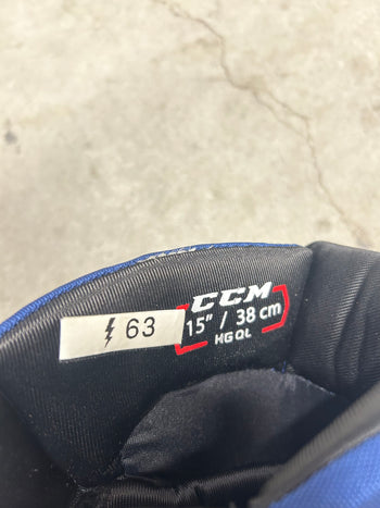 15” CCM HGQL Tampa Bay Lightning Pro Hockey Gloves (Like New)