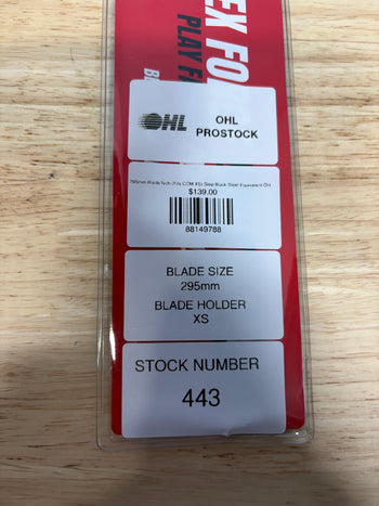 295mm BladeTech (Fits CCM XS) Step Black Steel Equivalent OHL Pro Stock (New)