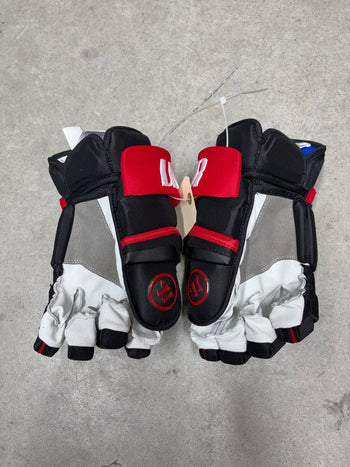 15” Warrior Covert Pro QRE Hockey Gloves (New) Carolina Hurricanes