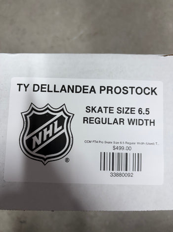 CCM FT4 Pro Skate Size 6.5 Regular Width (Used) TY DELLANDREA Pro Stock