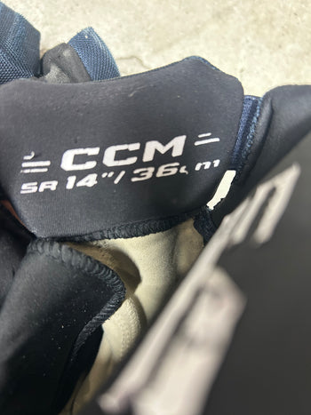14” CCM HGQL Pro Stock Hockey Gloves (Used)