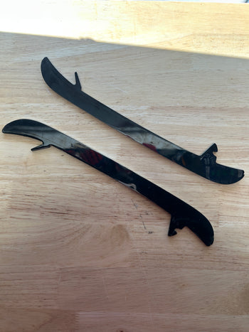 280mm CCM BLACK STEP STEEL Chicago Blackhawks Pro Stock Blade/Runner (Used)