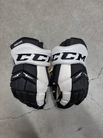 15” CCM HGTK Hockey Gloves (New) Pittsburgh Penguin Pro Stock
