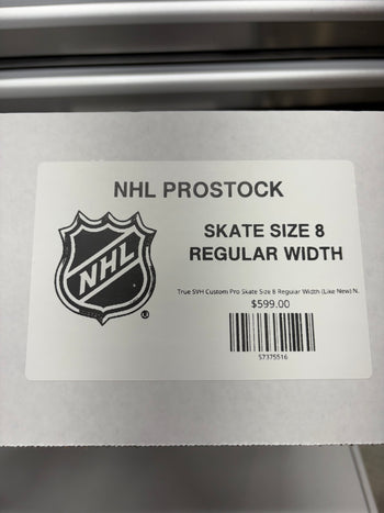 True SVH Custom Pro Skate Size 8 Regular Width (New) NHL Pro Stock