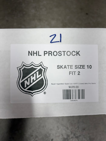 Bauer Hyperlite2 Skate Size 10 FIT 2 (Used) NHL Pro Stock