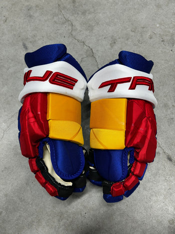 14” True Catalyst 9X Pro Stock Hockey Gloves Reverse Retro St. Louis Blues (New)