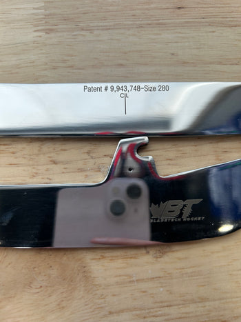280mm BladeTech (Fits CCM XS) Step Black Steel Equivalent Vancouver Canucks Pro Stock