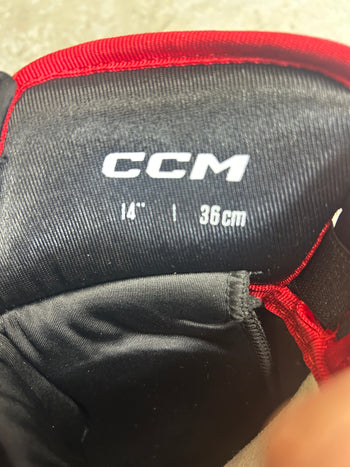 14” CCM Pro Stock NCAA Hockey Gloves (New)