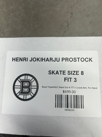 Bauer Hyperlite2 Skate Size 8 FIT 3 (Used) NHL Pro Stock