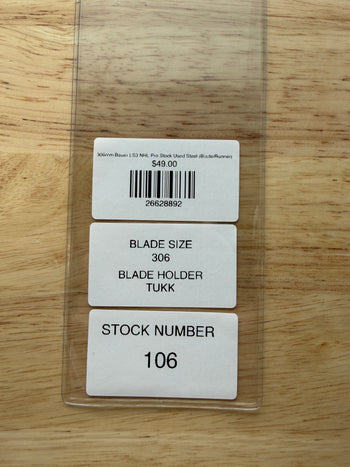 306mm Bauer LS3 NHL Pro Stock Used Steel (Blade/Runner)