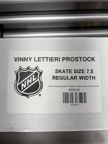 CCM XF Pro Skate Size 7.5 Regular Width (Used) VINNY LETTIERI Pro Stock