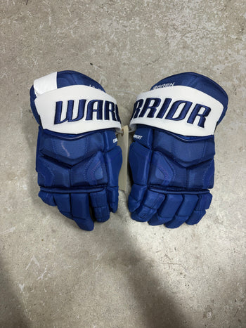 13” Warrior Covert Pro QRE Hockey Gloves (New) Toronto Maple Leafs NHL Pro Stock