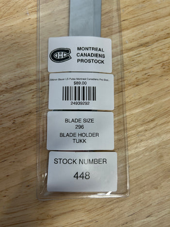 296mm Bauer LS Pulse Montreal Canadians Pro Stock (Blade/Runner) (New)