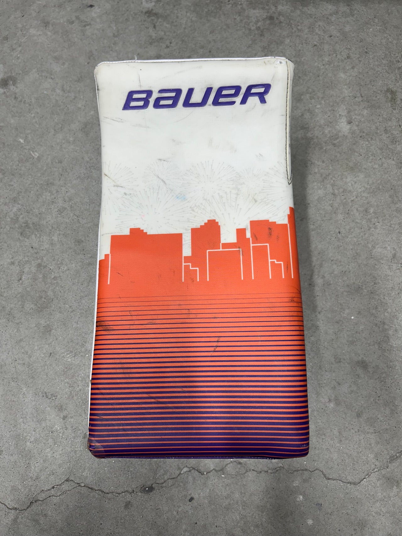 Bauer Hyperlite Pro Goalie Blocker Youngstown Phantoms Pro Stock Used